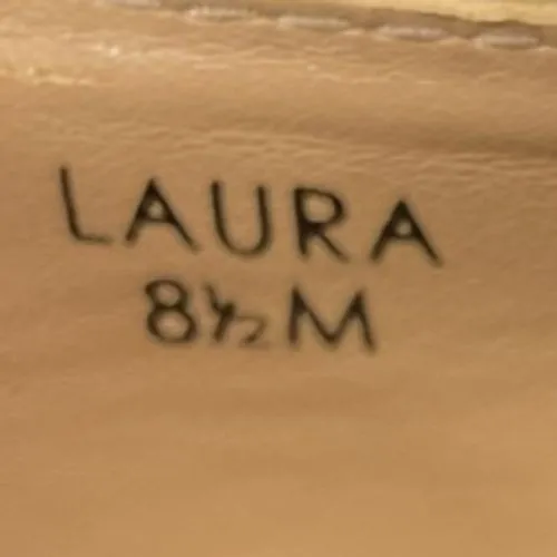 Tahari Women's‎ Laura Gold Cap Toe Leather Platform Pumps Heel Size  8.5M Party - Image 12