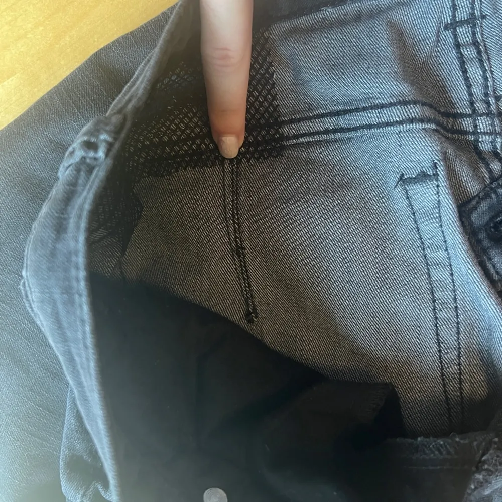 Free People black distressed fishnet jeans - Image 9