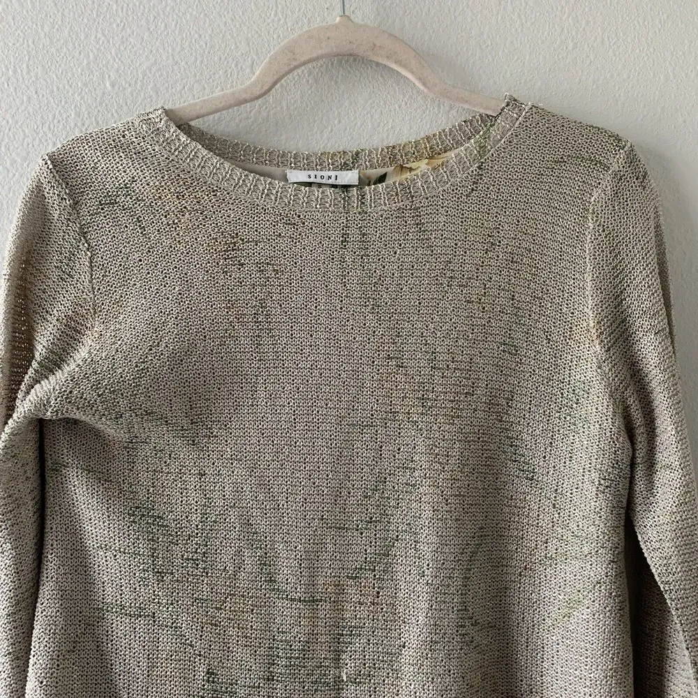 Sioni Womens Size Small Multicolor Layered Pullover Sweater Blouse - Image 2