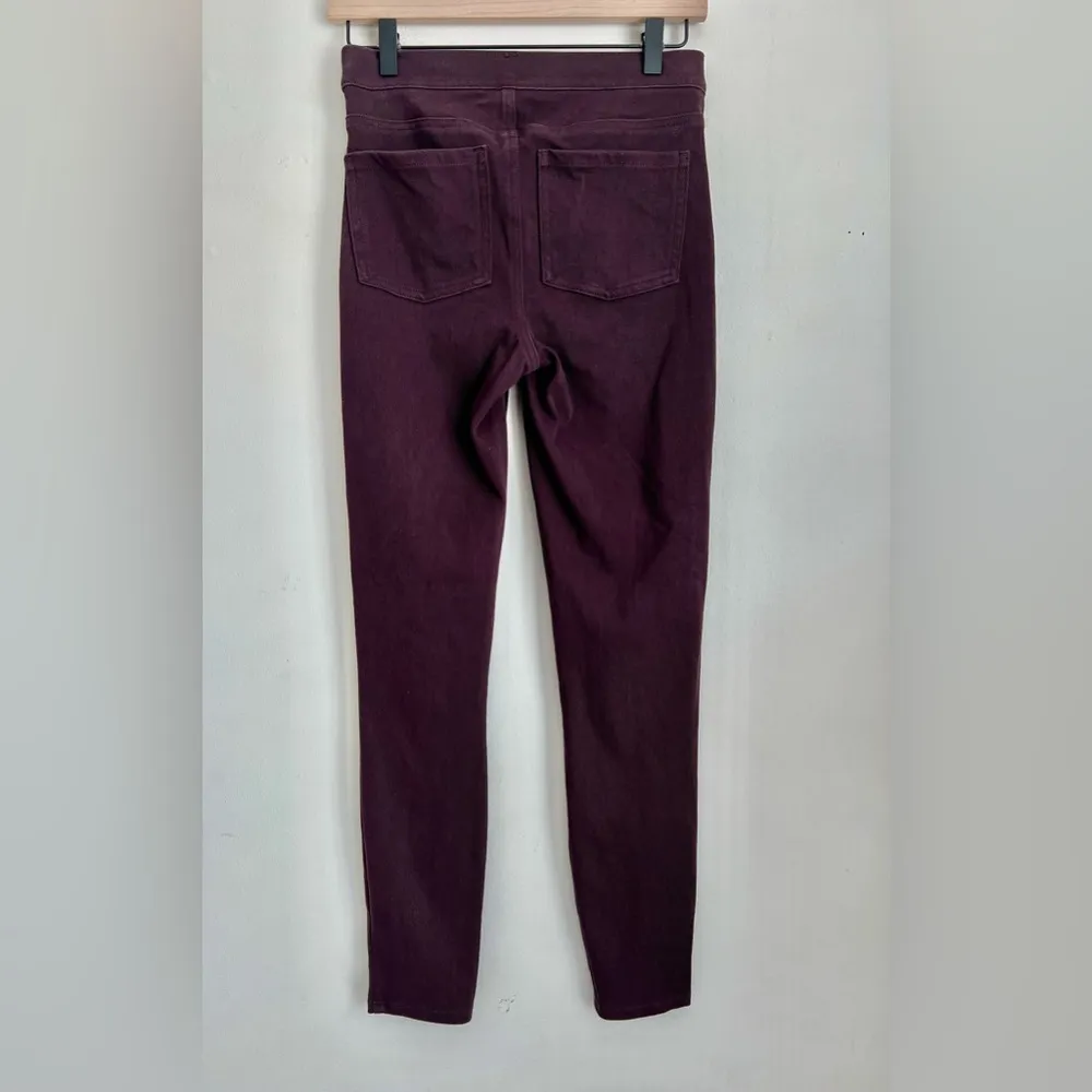 Jean-ish Ankle Leggings in Plum Purple Size Small Shaping Jeggings - Image 3
