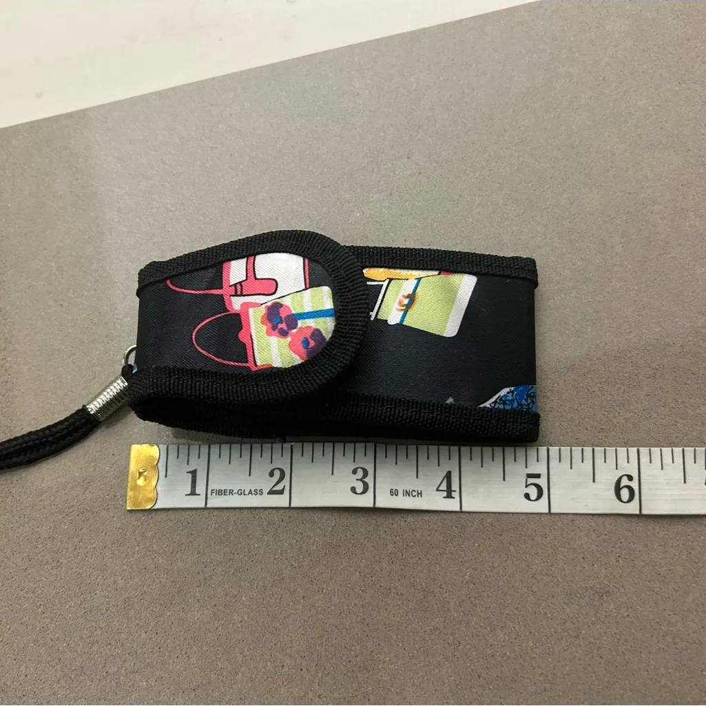 Black Phone Pouch with Vibrant Graphic - Image 3