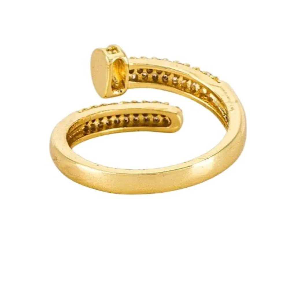 BRACHA Nail Ring in Gold One Size Womens Plated - Image 3