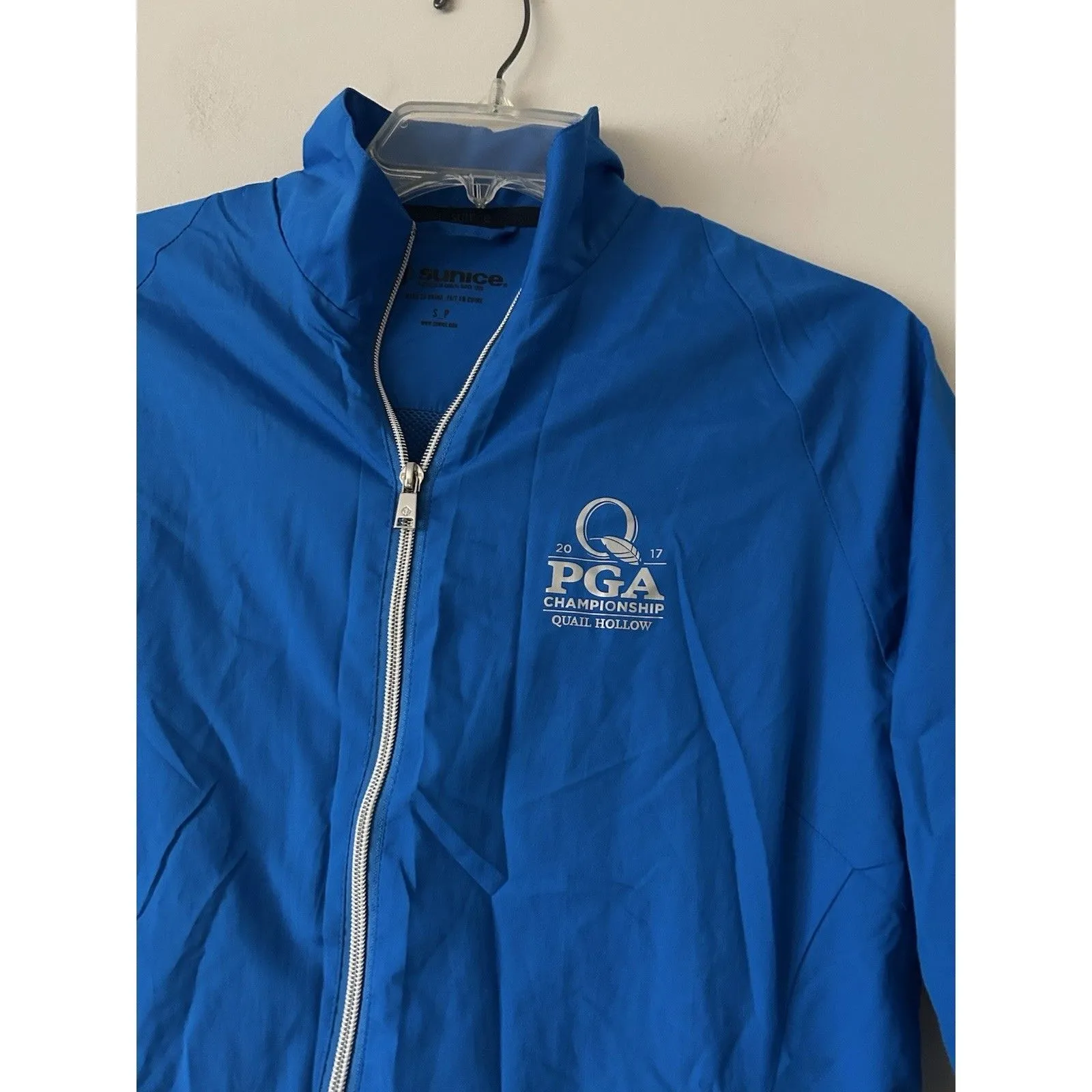 Sunice Blue Rain Repellent Jacket Size Small PGA Championship Quail Hollow Golf - Image 3