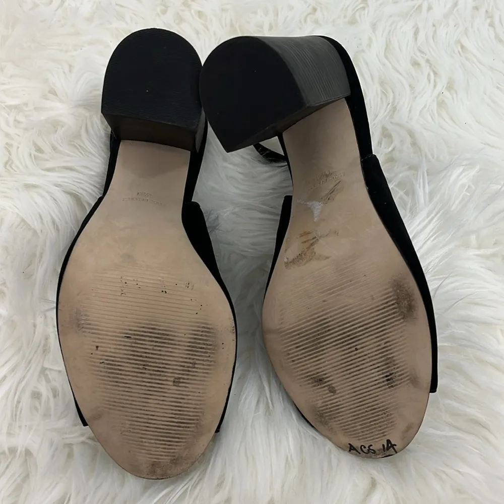 Steve Madden Size 8.5 Black Claara Block Suede Heel Sandal - Image 9