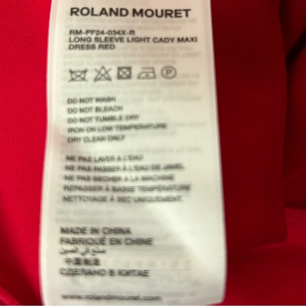 NWOT Roland Mouret red gown Size 6 - Image 7