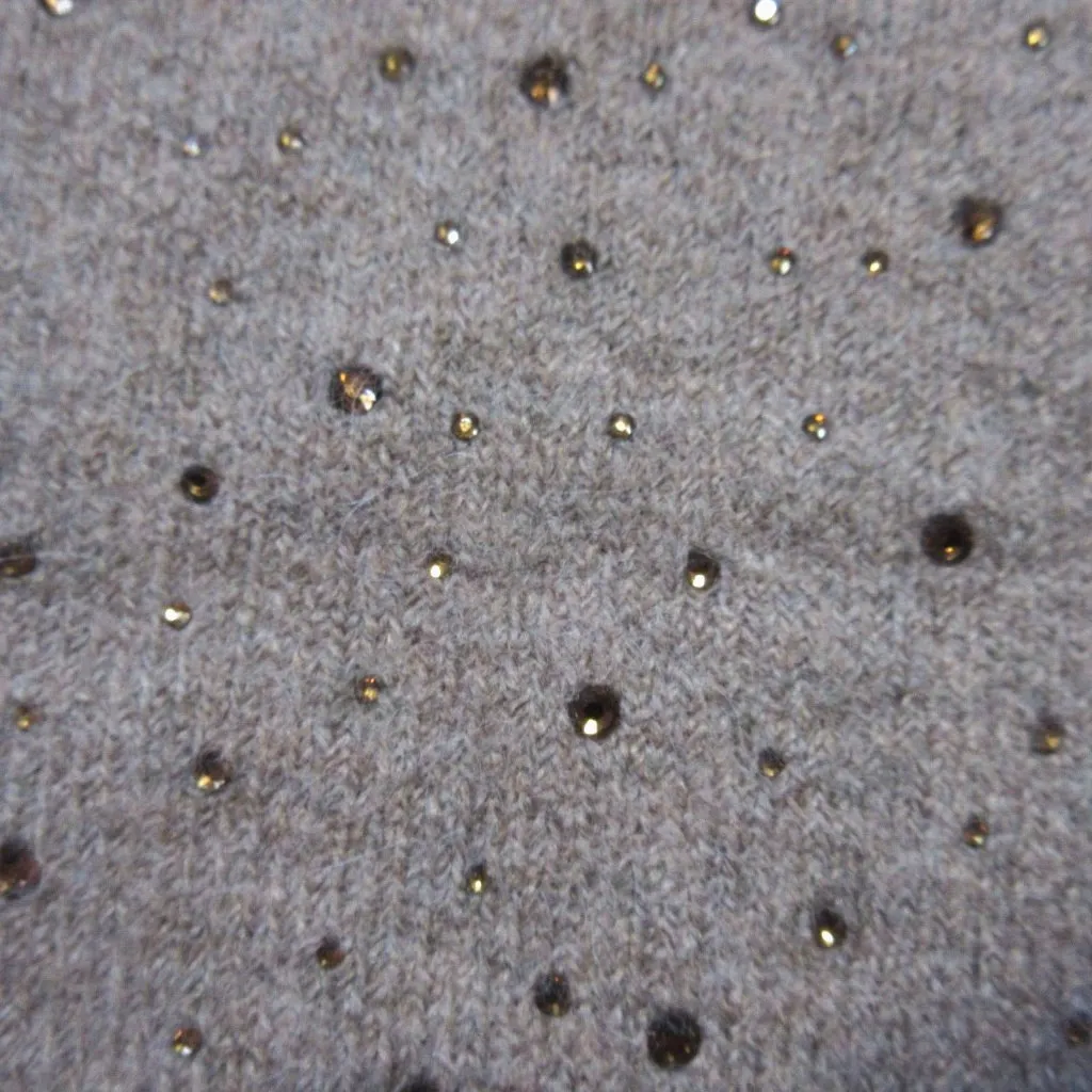 NWT J.Crew V-neck Cardigan in Umber Sparkle Crystals Supersoft Yarn Sweater M - Image 6