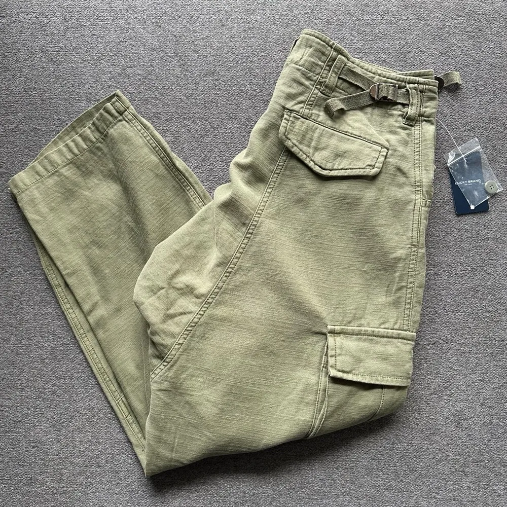 Lucky Brand Surplus Cargo Oversized Pants Green Size 4 NWT - Image 8