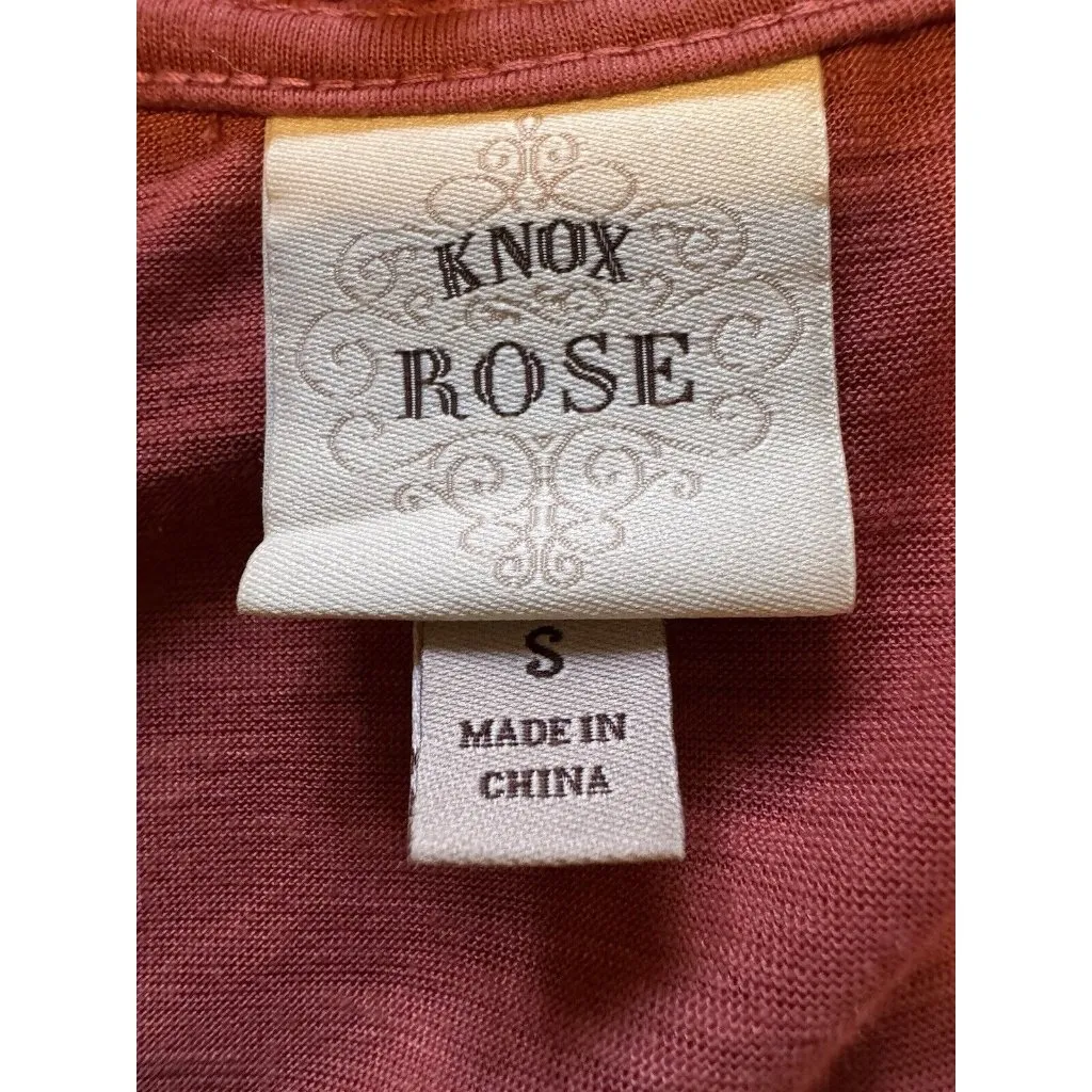 Knox Rose Blouse Pullover Tank Top Crochet Lace Pattern Size Small Boho Peasant‎ - Image 3