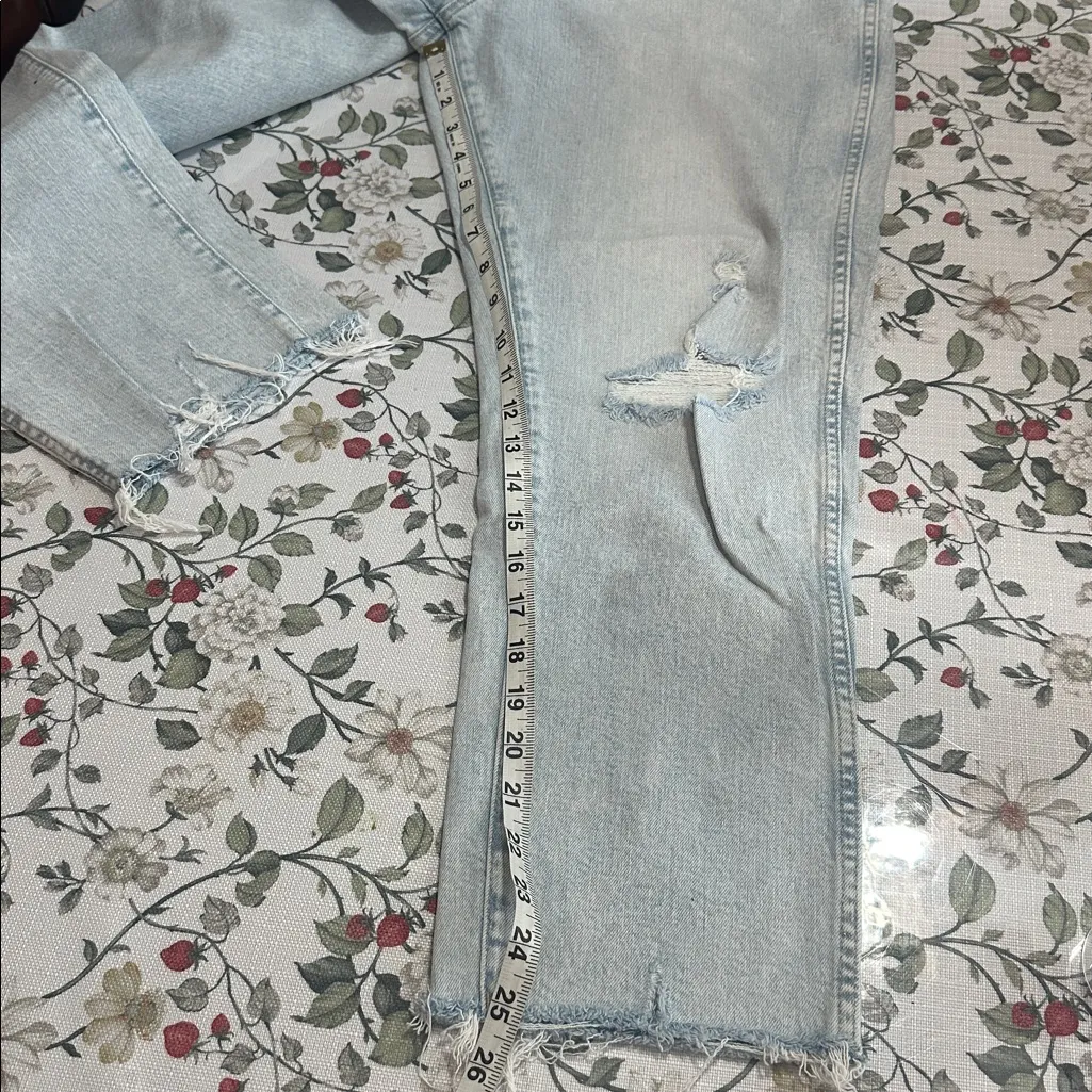 Gap High Rise Button-Fly Vintage Slim Jeans distressed Size 16 / 33 - Image 6