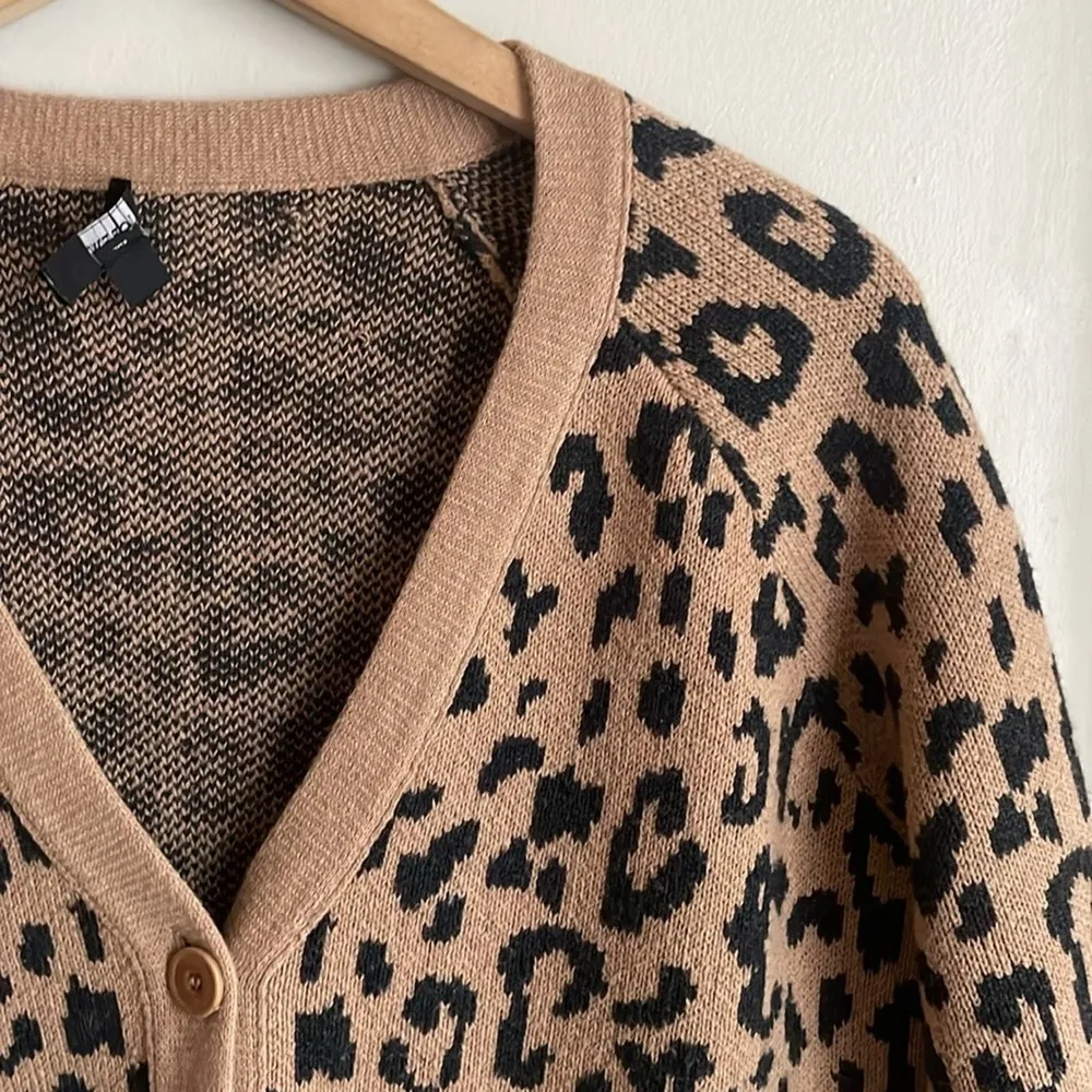 J.Crew V-neck Cardigan Sweater In Leopard - Image 4