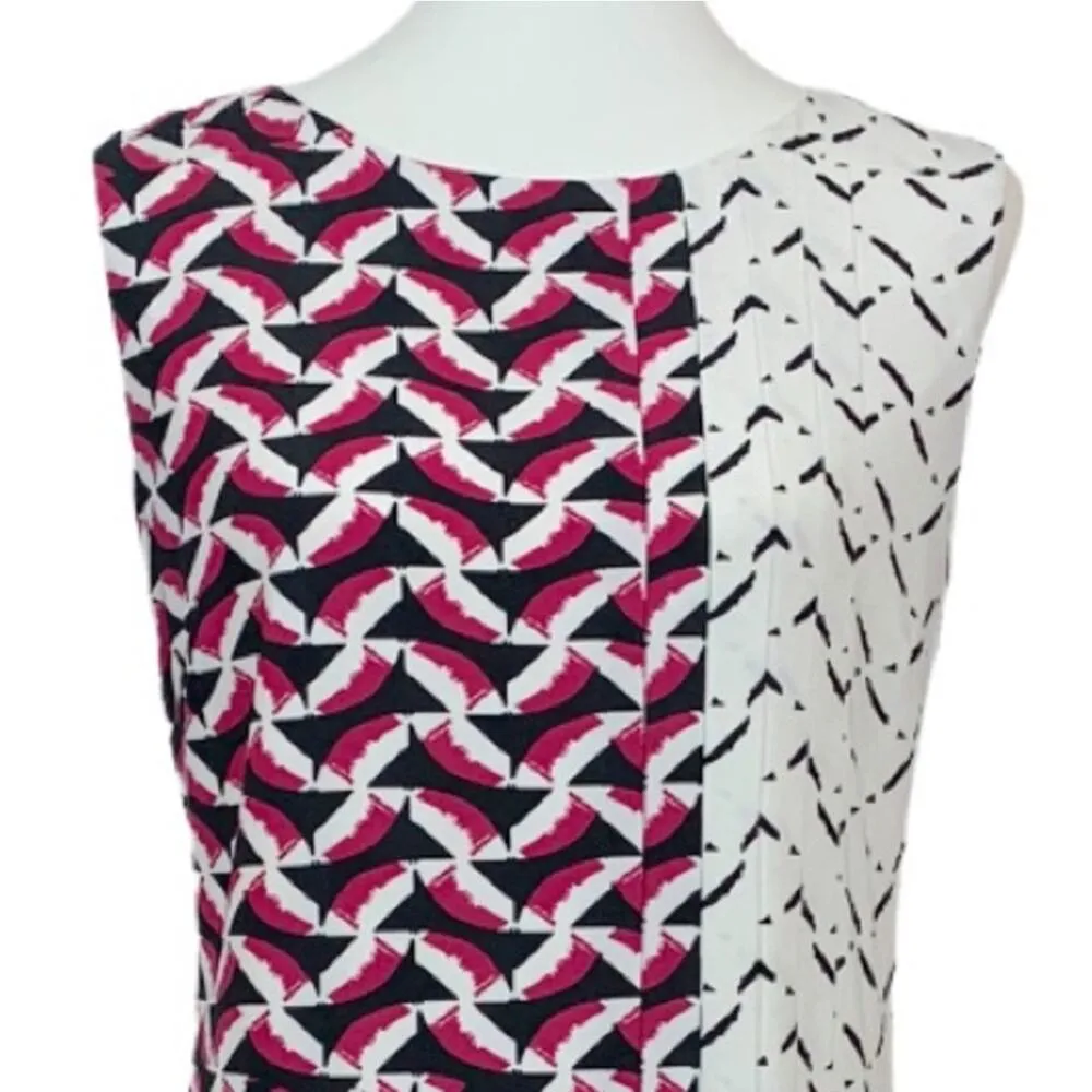 Donna Morgan Pea in the Pod Women's Maternity Black Pink Geo Print Size Large - Image 7