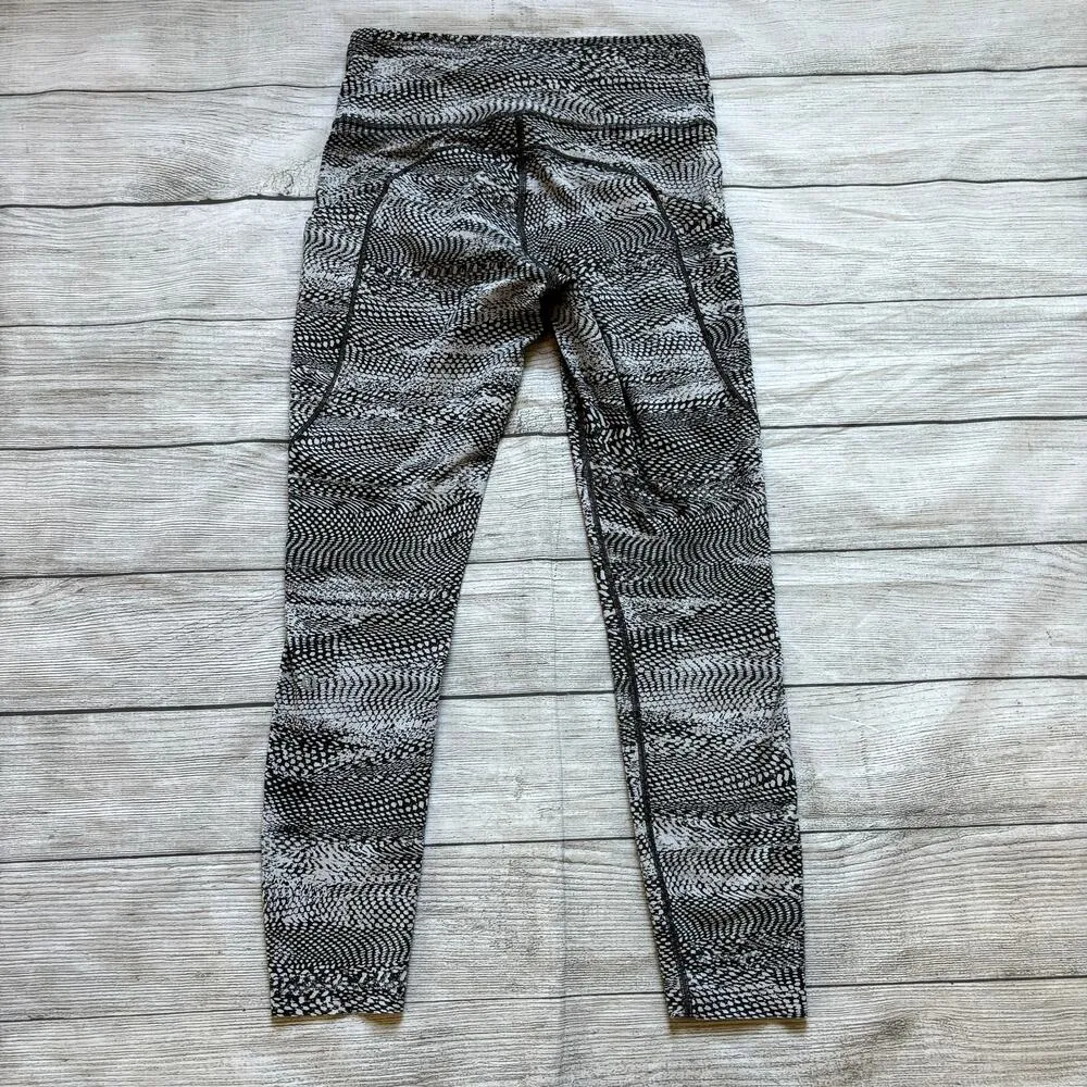 Lululemon Fast & Free 7/8 Tight II Nulux 25" Swerve Vapor Metal Grey Women 8 - Image 4