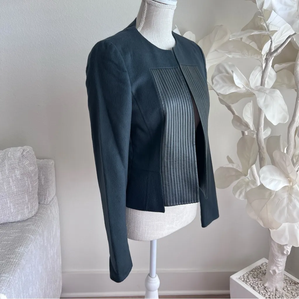 AKRIS Dark Blue Women's Cashmere Long Sleeve Jacket - Image 2