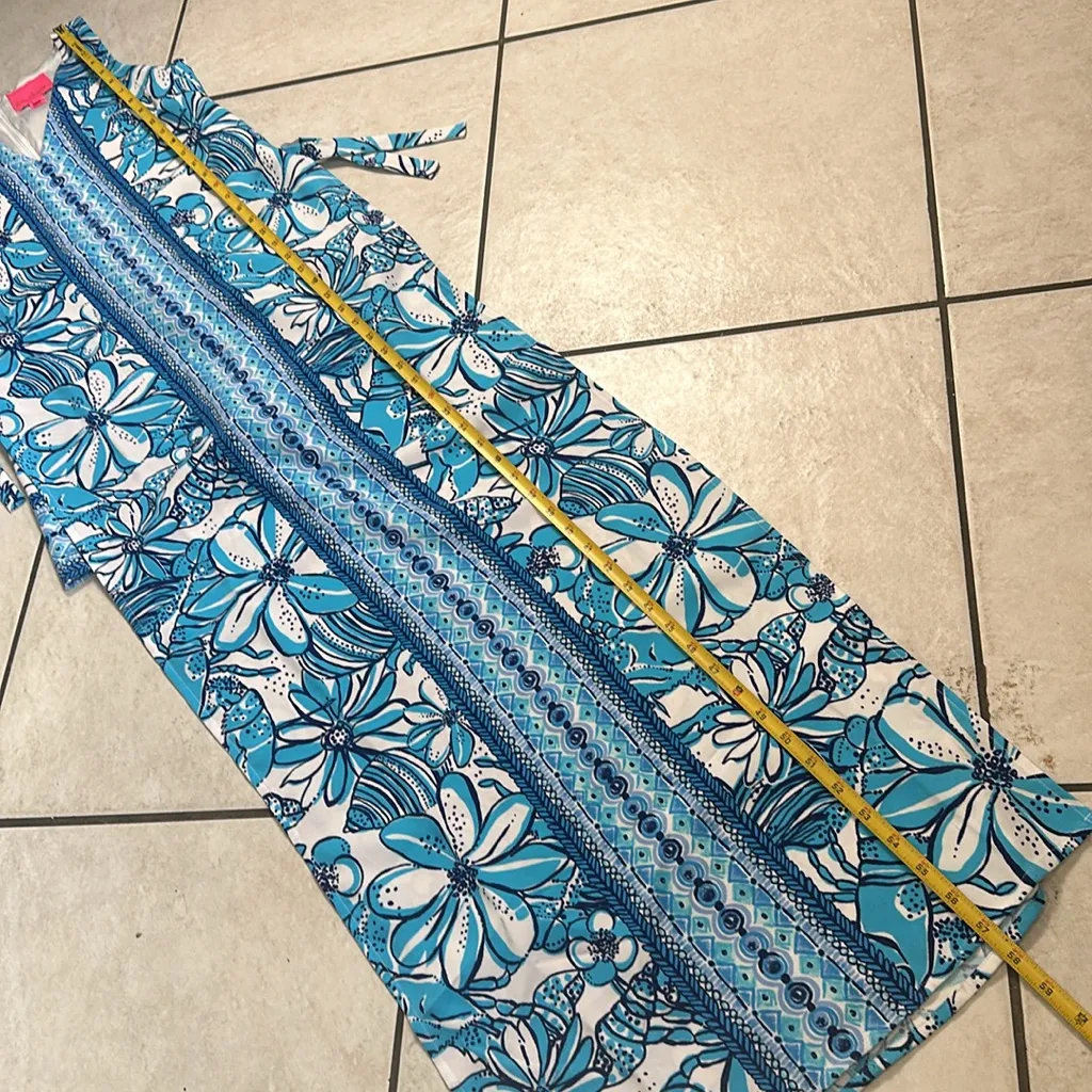 Lilly Pulitzer Donna Maxi Romper Succulent Blue‎ - Image 12