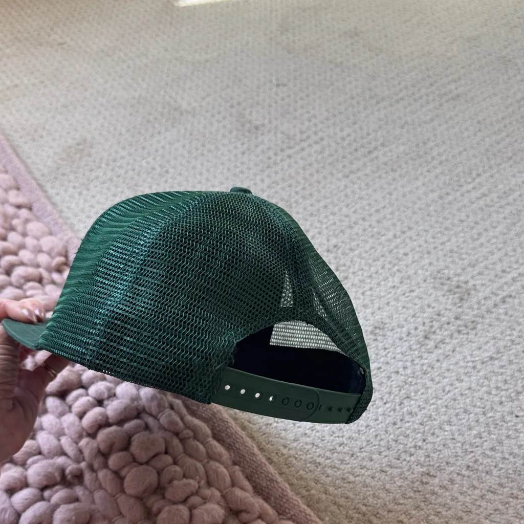 Tiger embroidered snap back hat Green - Image 3