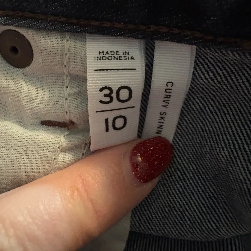 Ann Taylor LOFT womens size 10/30 curvy skinny mid rise denim jeans - Image 9