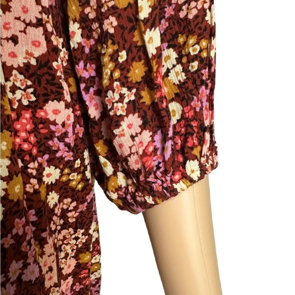 New BILLABONG Swept Away Again Mini Dress floral large NWT - Image 5