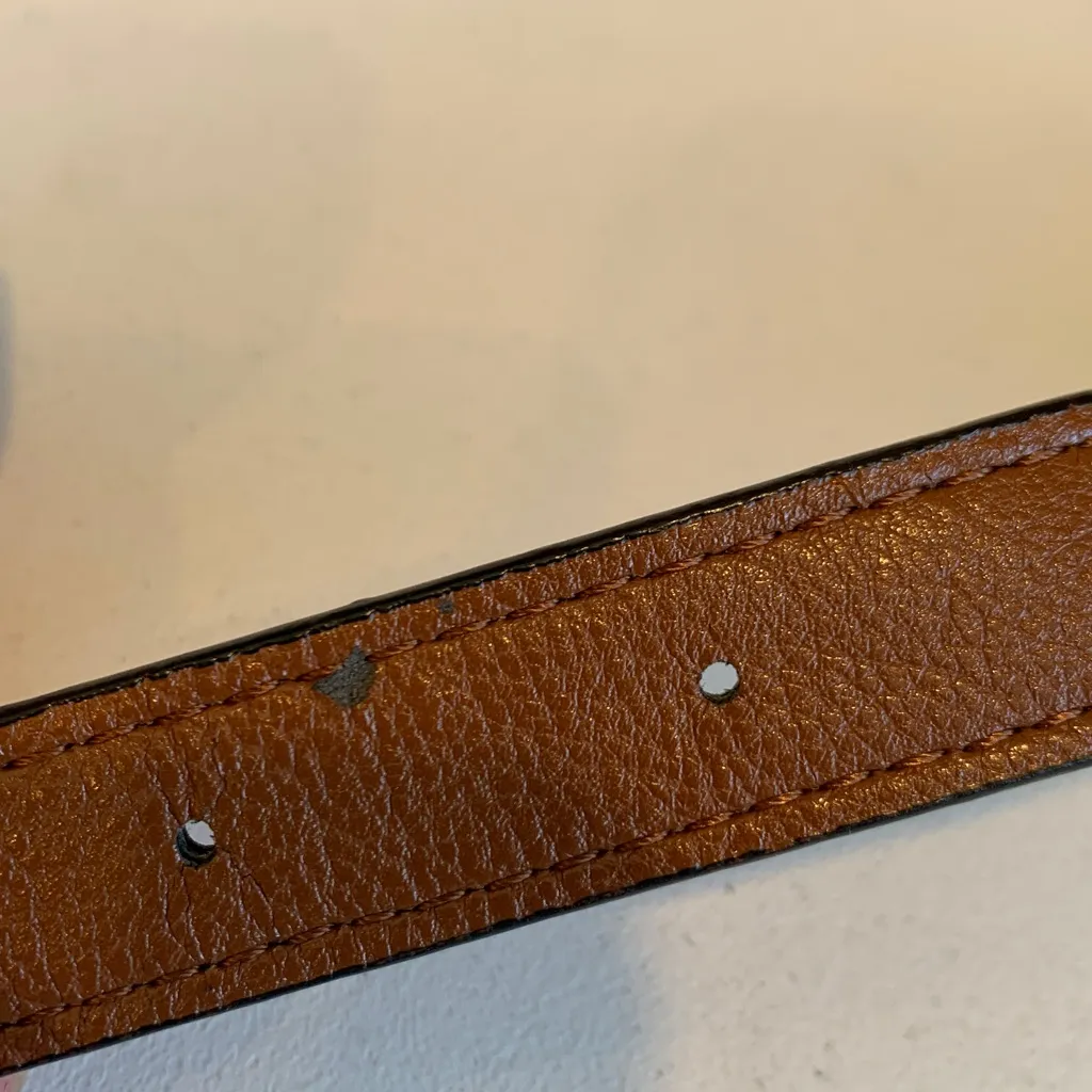 Calvin Klein Brown Faux Leather Brown Adjustable Replacement Purse Strap - Image 8