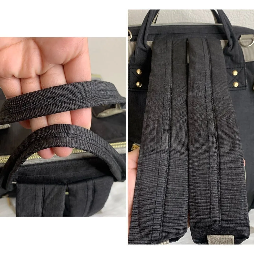 Maydolly Baby Girl or Boy Waterproof Travel Diaper Backpack Bag Black - Image 7