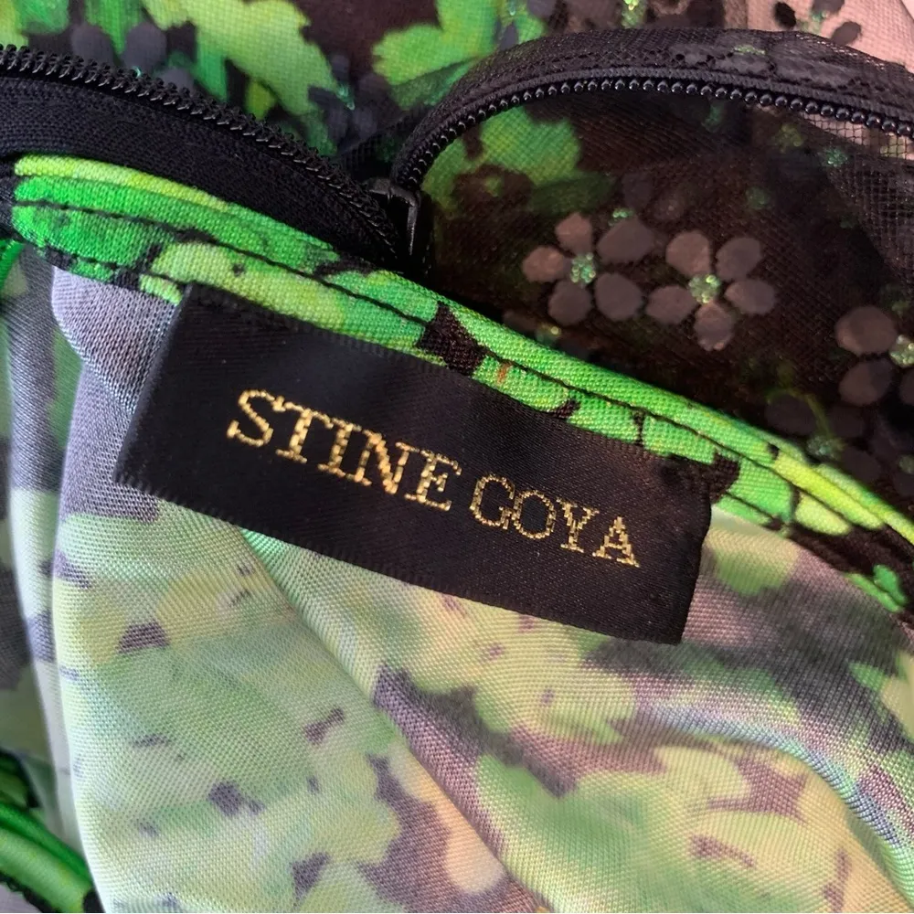 NEW Stine Goya Ibi Floral Pointilism Mesh Overlay Dress with Flaw Size XS - Image 10