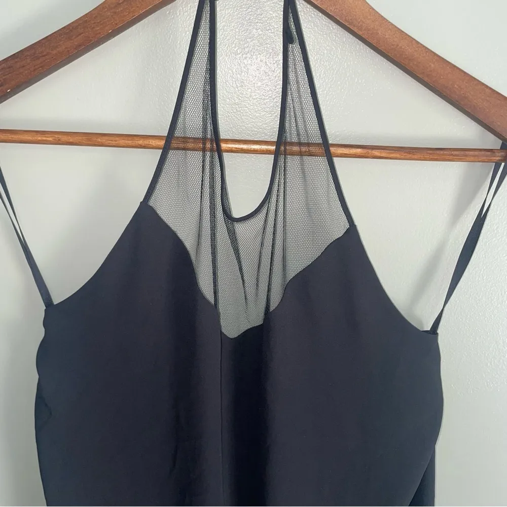 Aritzia Babaton Halterneck Mesh Blouse - Image 3