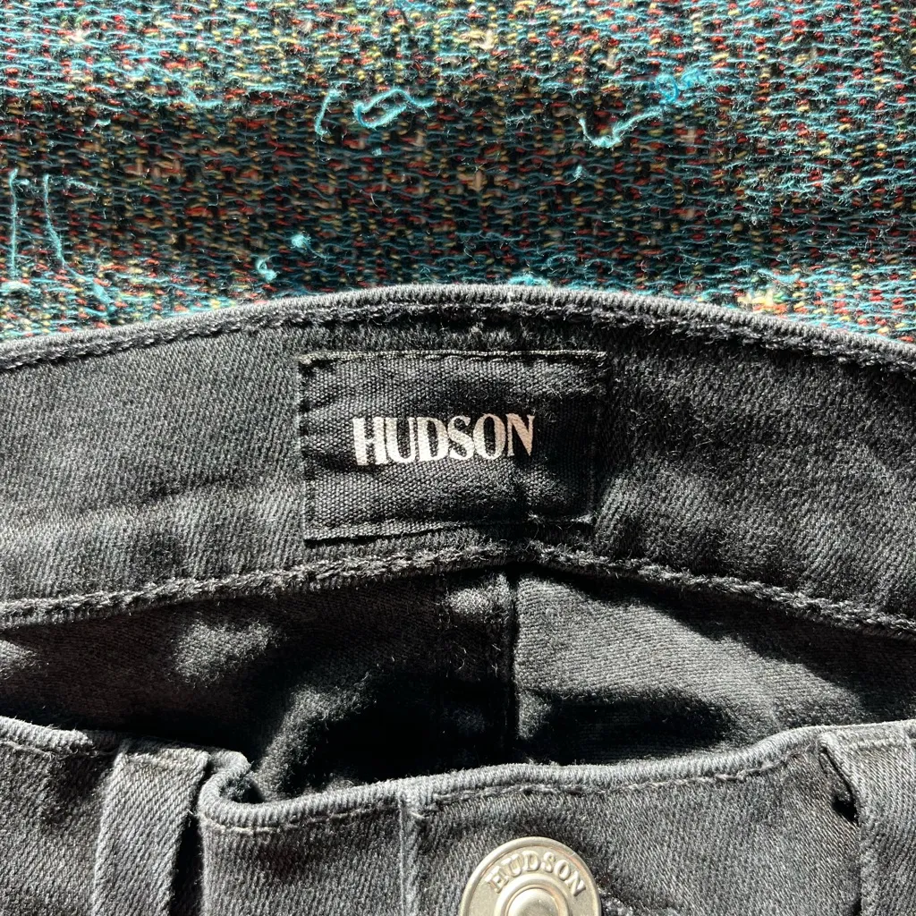 Hudson Roe Mid Rise Ankle Super Skinny Jeans Women’s 28 Dark Gray Stretch Denim - Image 14