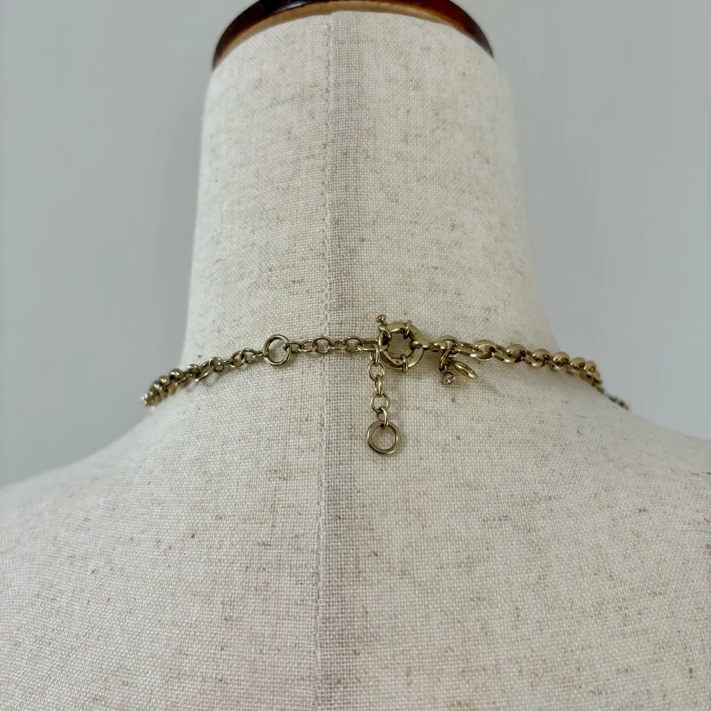 J.Crew  Navy Venus Flytrap Necklace - Image 3