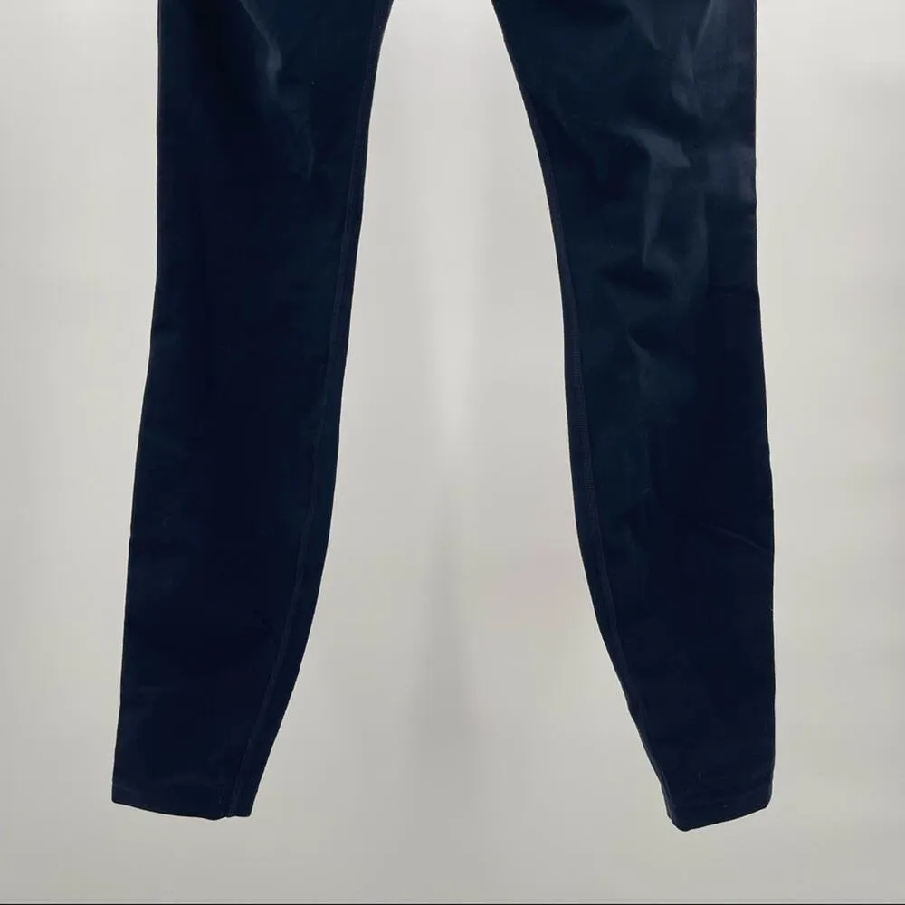 ATHLETA Track Tux Tight Leggings Navy & Bronze Athleisure Athletic Size Small - Image 9