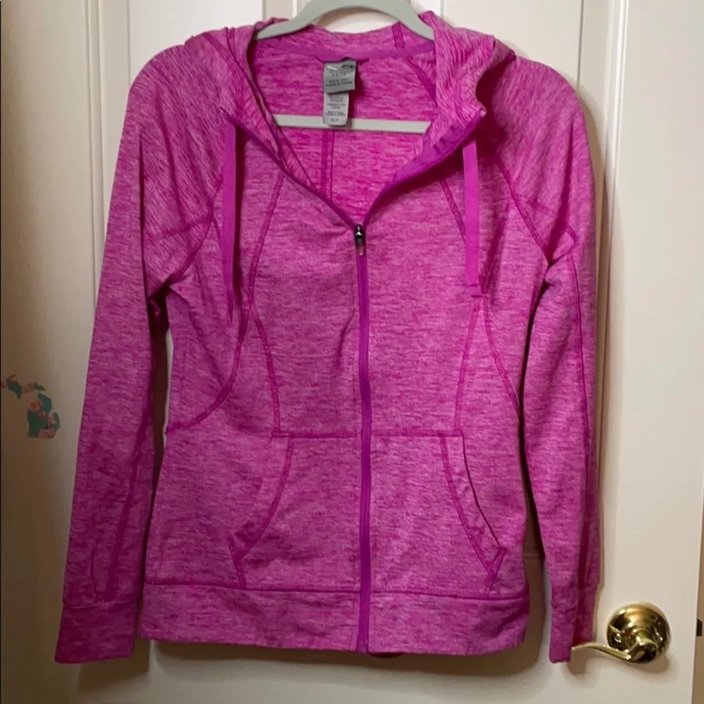 Champion duo dry workout zip up pink XS - Image 2
