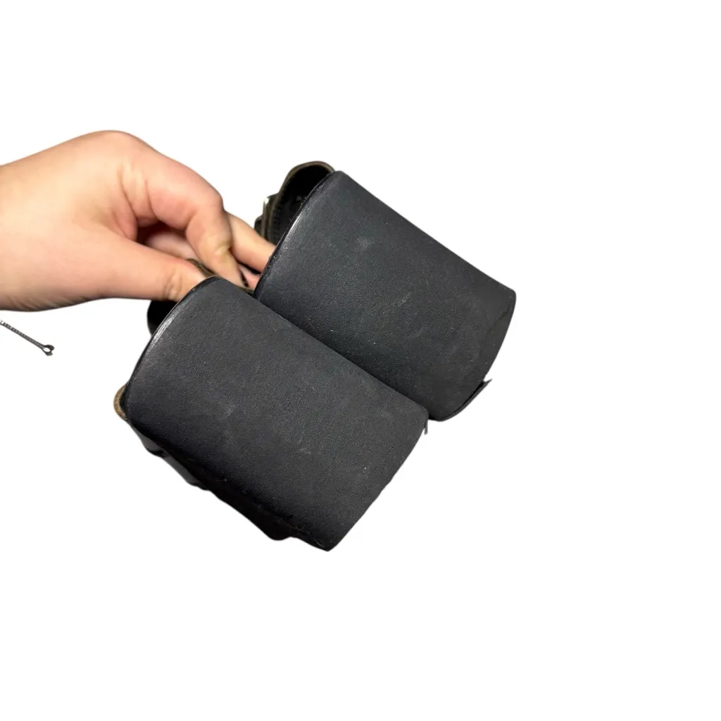 Y2K Platform Chunky Gothic Whimsygoth Buckle Leather Steap Heel sandals Bongo - Image 6