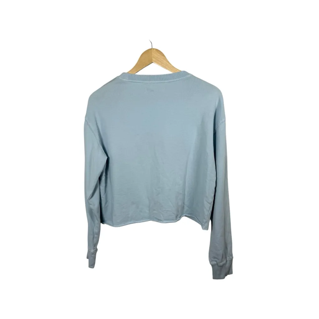 Spiritual Gangster Women’s Sunshine Mazzy Crewneck Pullover Blue/Yellow S - Image 8