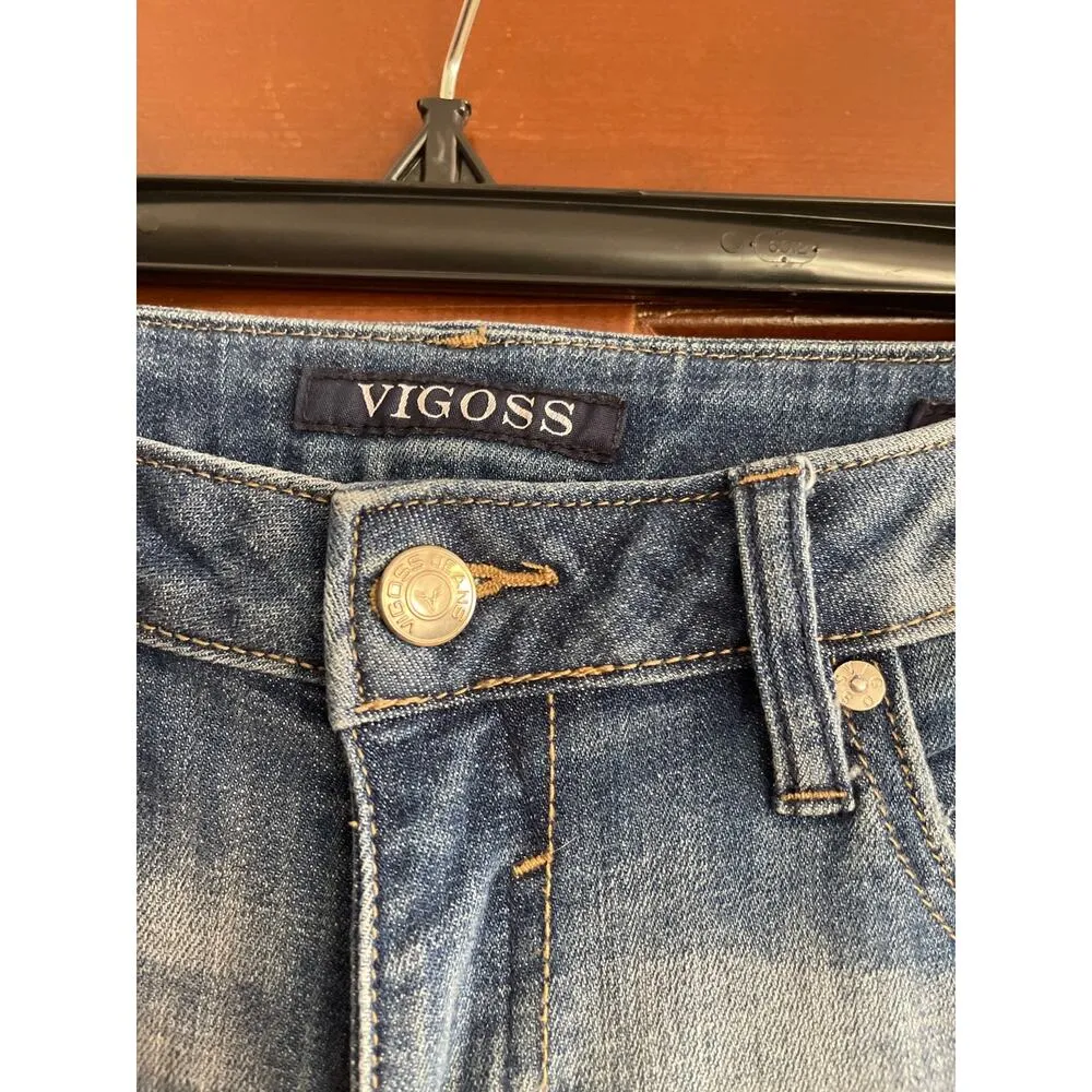 Vigoss The Thompson Tomboy distressed skinny jeans size 26 - Image 2