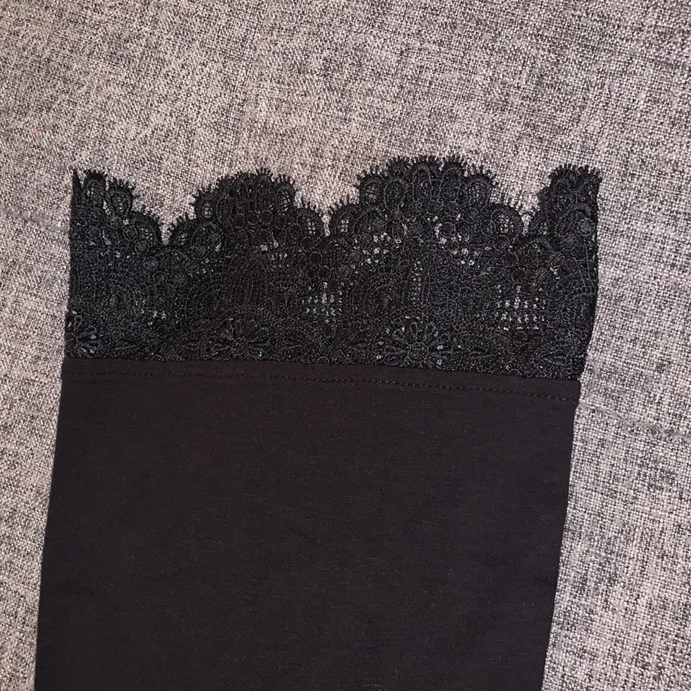 Denim & Co Black 3/4 Bell Sleeve‎ Top - Image 3