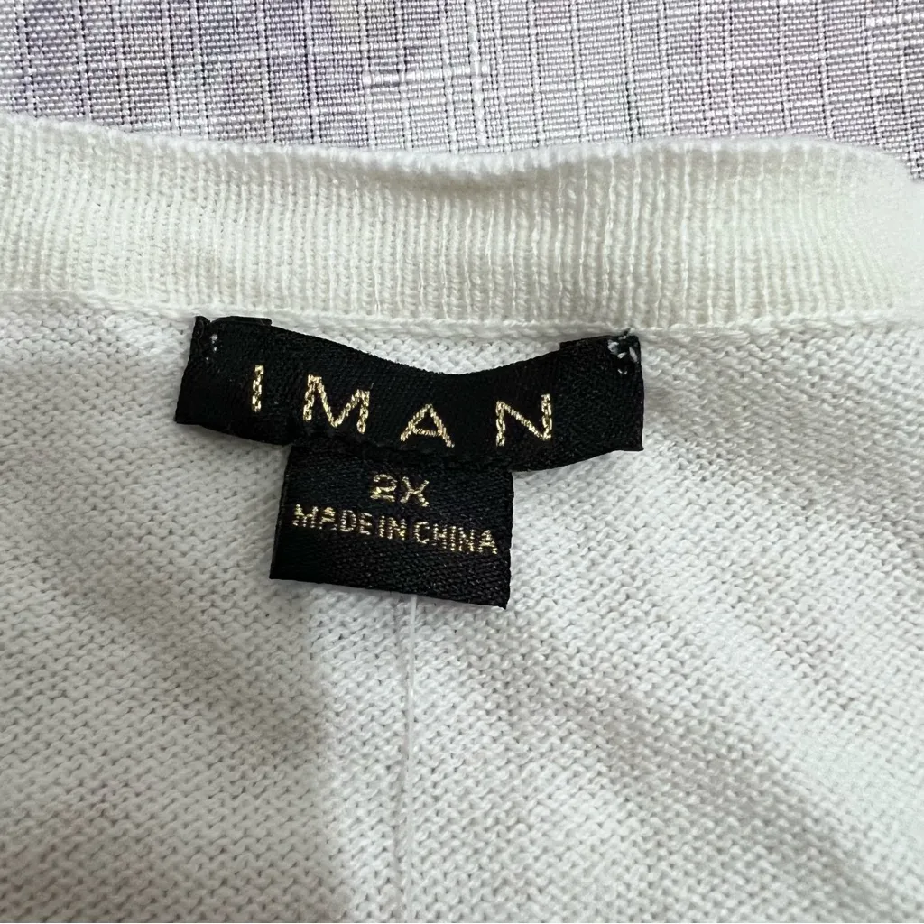 Iman sweater cream color : :Box 0011::A Size 2X - Image 4