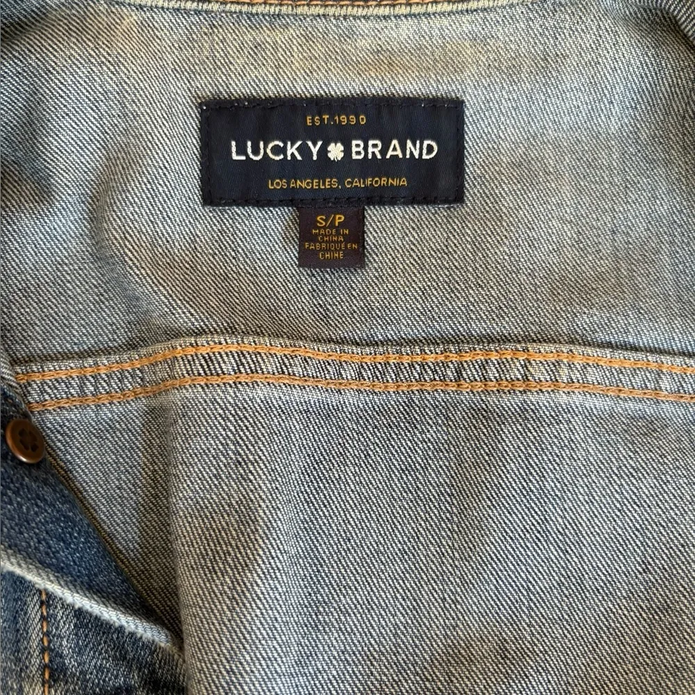 Lucky Brand The Tomboy Trucker Denim Jacket Womens Size Small - Image 8