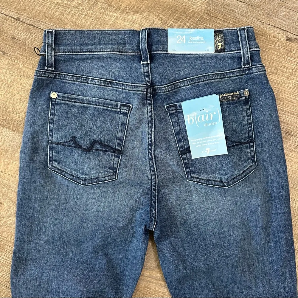 7 For All Mankind boyfriend jeans size 24 NWT - Image 5