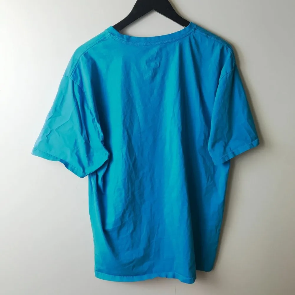 Hurley Surf Co T Shirt Blue XL Extra Large Classic Graphic Tee 100% Cotton Solid - Image 9