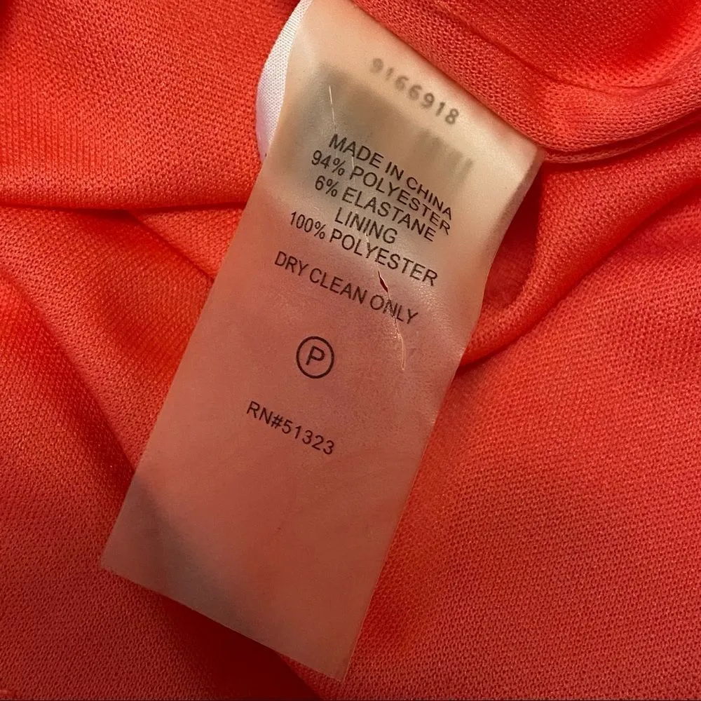 VINCE CAMUTO Orange Casual Dress Sz 6 - Image 7
