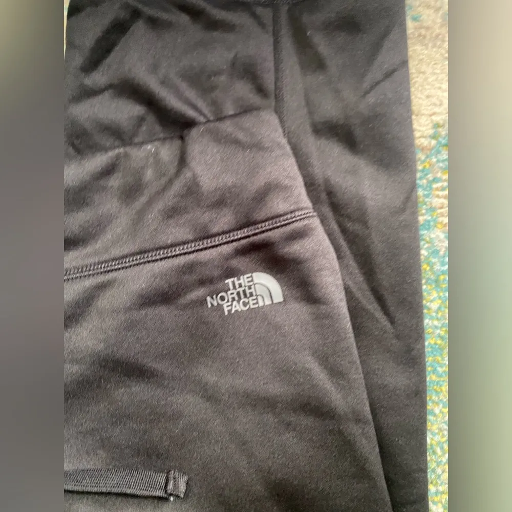 North Face women’s black fleece line bootcut pants, size large - Image 2