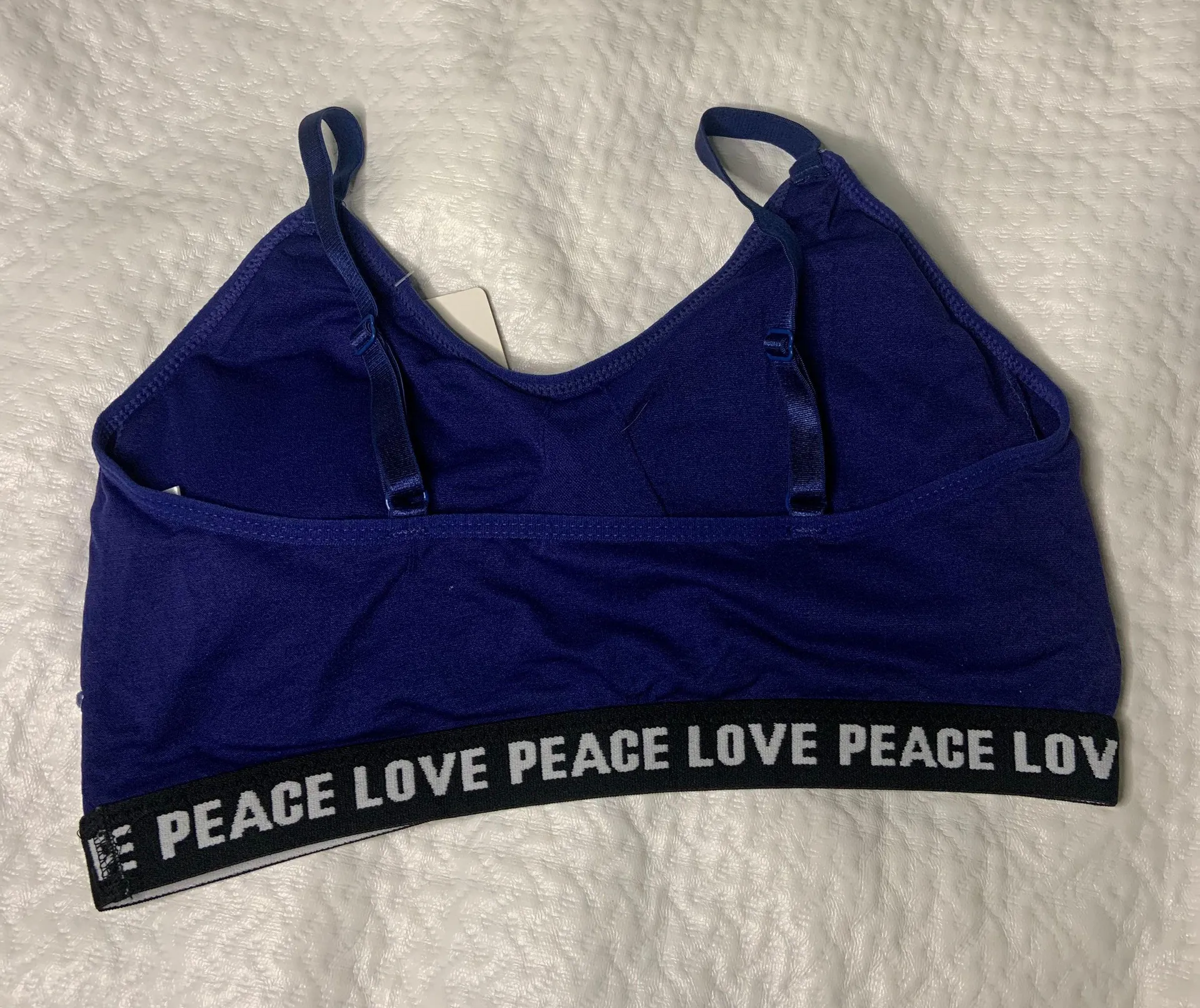 Angelina L/XL purple peace Seamless Sports Bra - Image 3