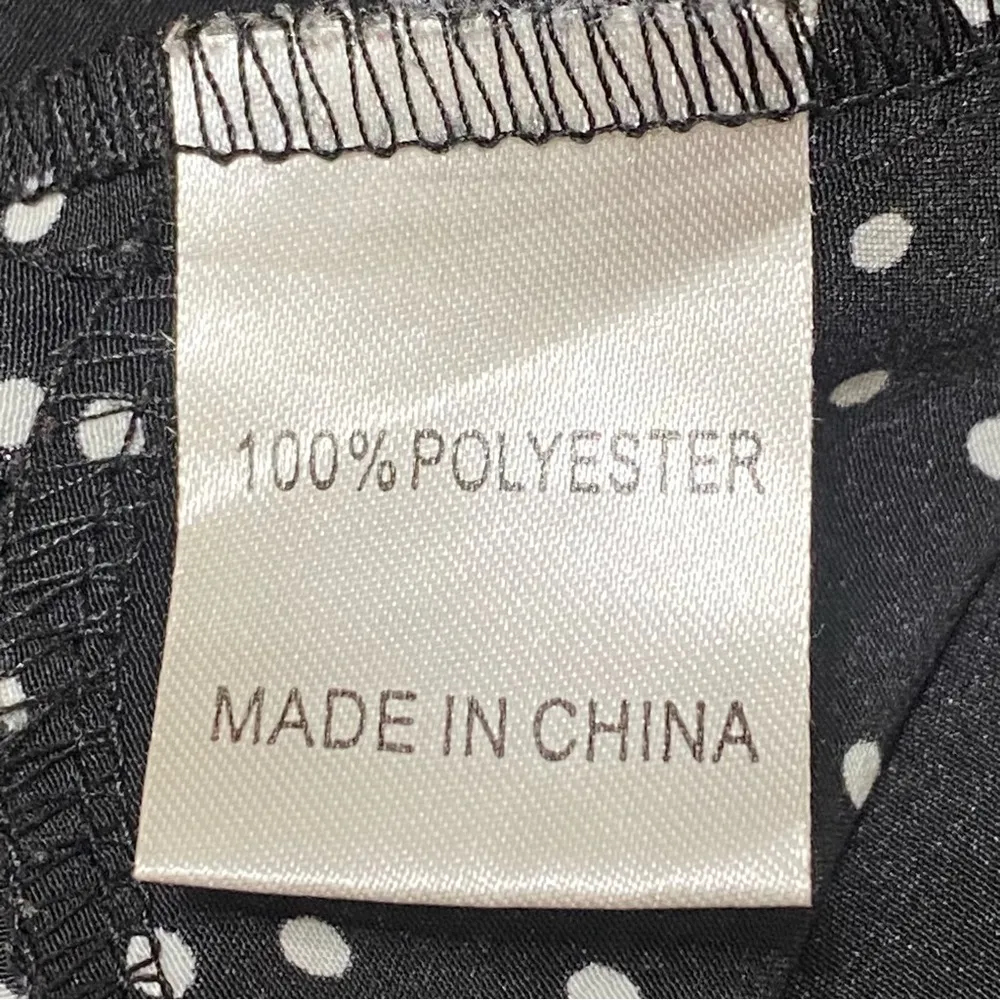 Seek the Label Polka Dot V-Neck Romper Black White Retro Style Size Medium - Image 4