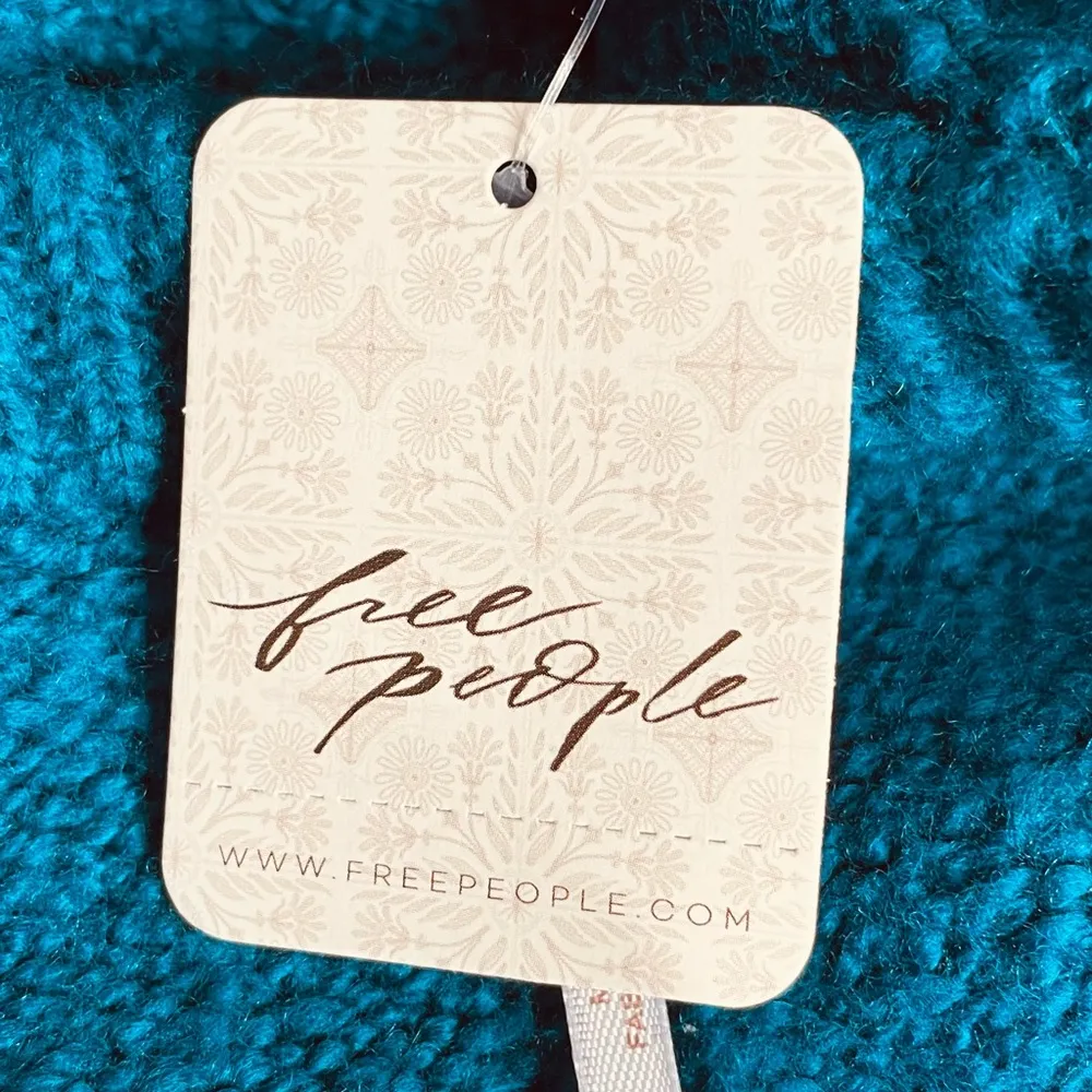 Free People Brookside Tunic Sweater Halcyon Blue Size Small - Image 9