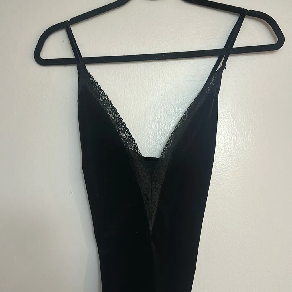 MOVING SALE Forever 21 Black Velvet and Lace Bodysuit - Image 11