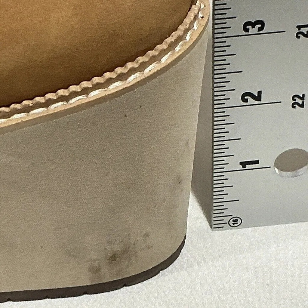 Woman’s Tom’s Size 9 Wedge Heel Bootie Chestnut Brown Suede Stk#709 - Image 11