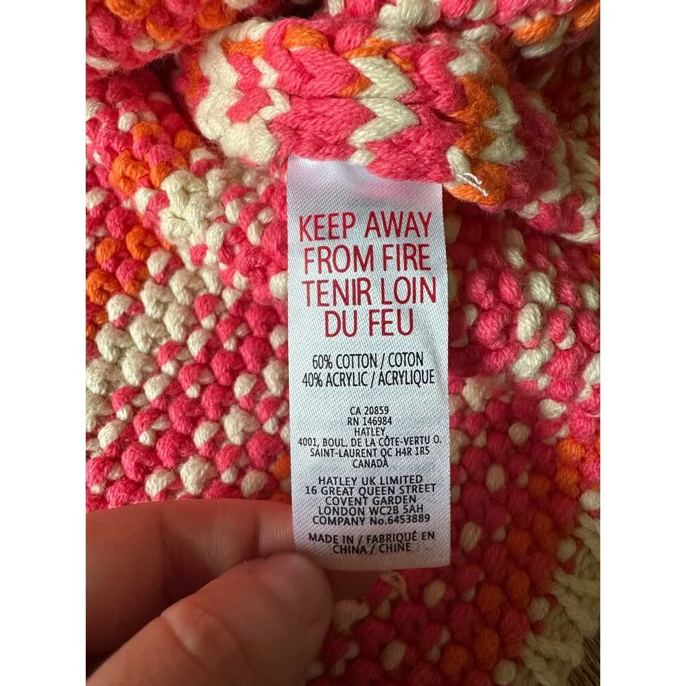 Hatley Chevon Swing Chunky Knit Sweater Size Medium NWT Pink - Image 4