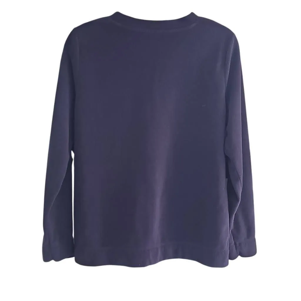 SJB Active Plum Purple fleece Sweater. Longsleeve, crewneck. Size Medium - Image 4