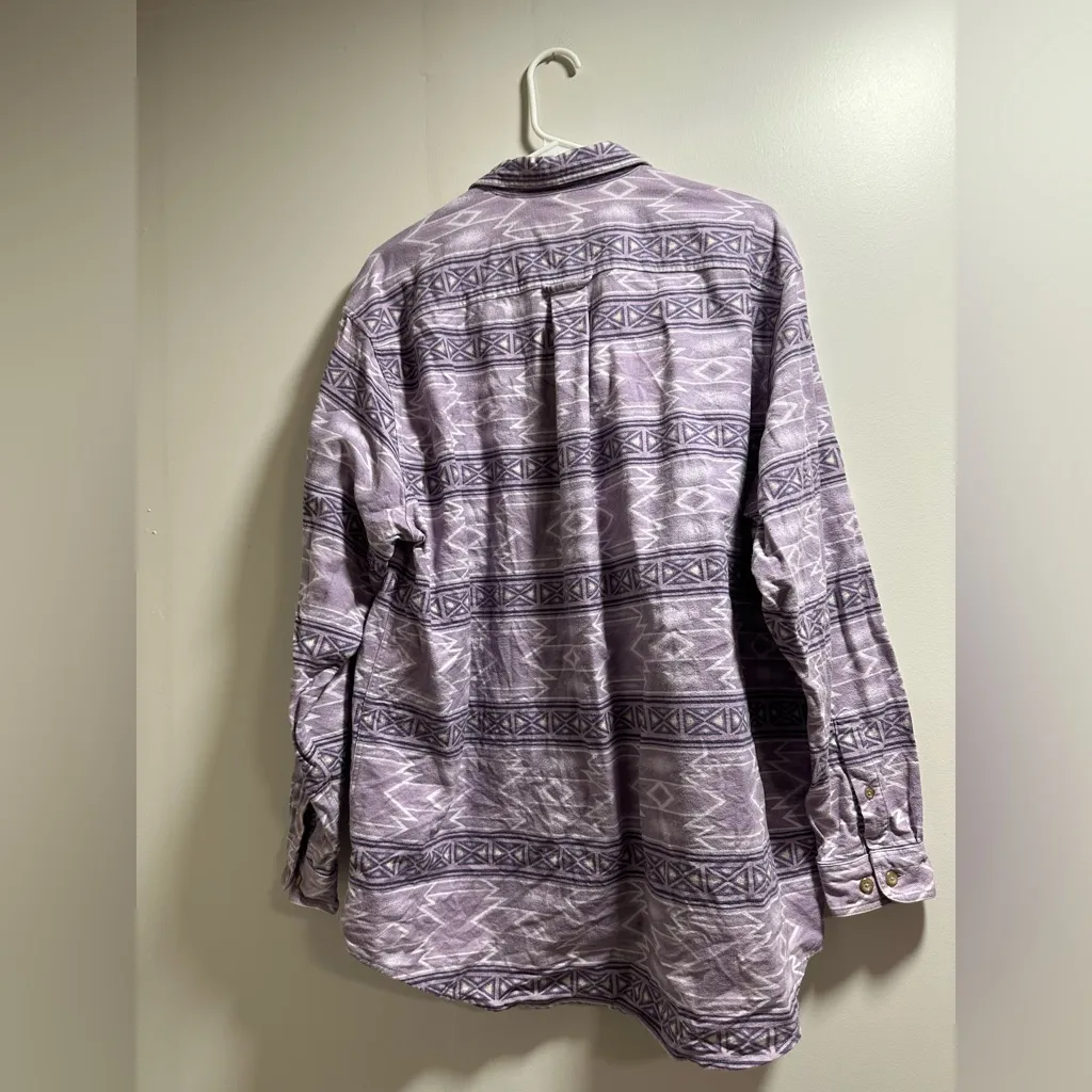 Cabela's Women's Lavender Geometric Shirt Jacket - Image 2