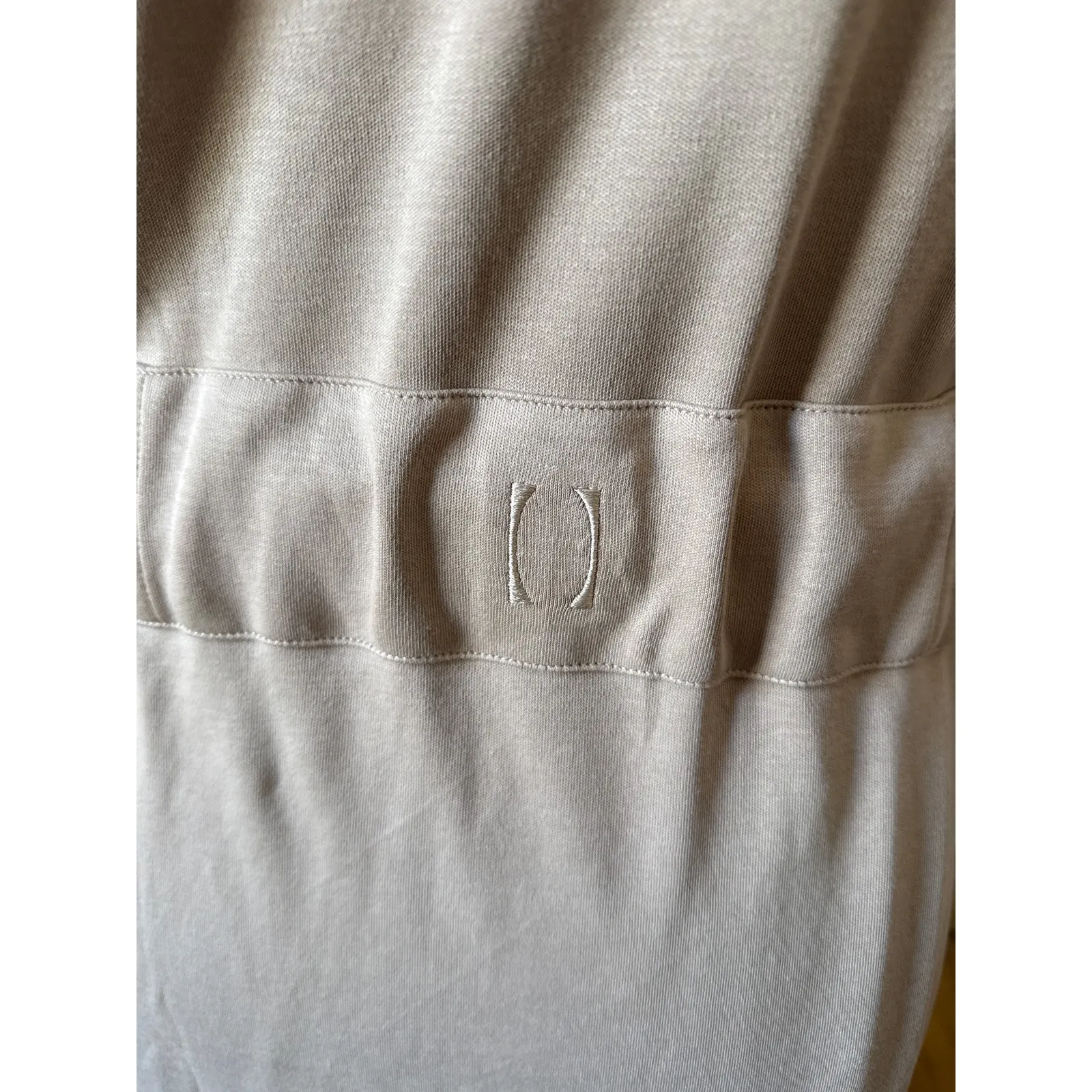 Subset Organic Cotton Unisex Essential Robe in Stone Size Medium Large - Image 4