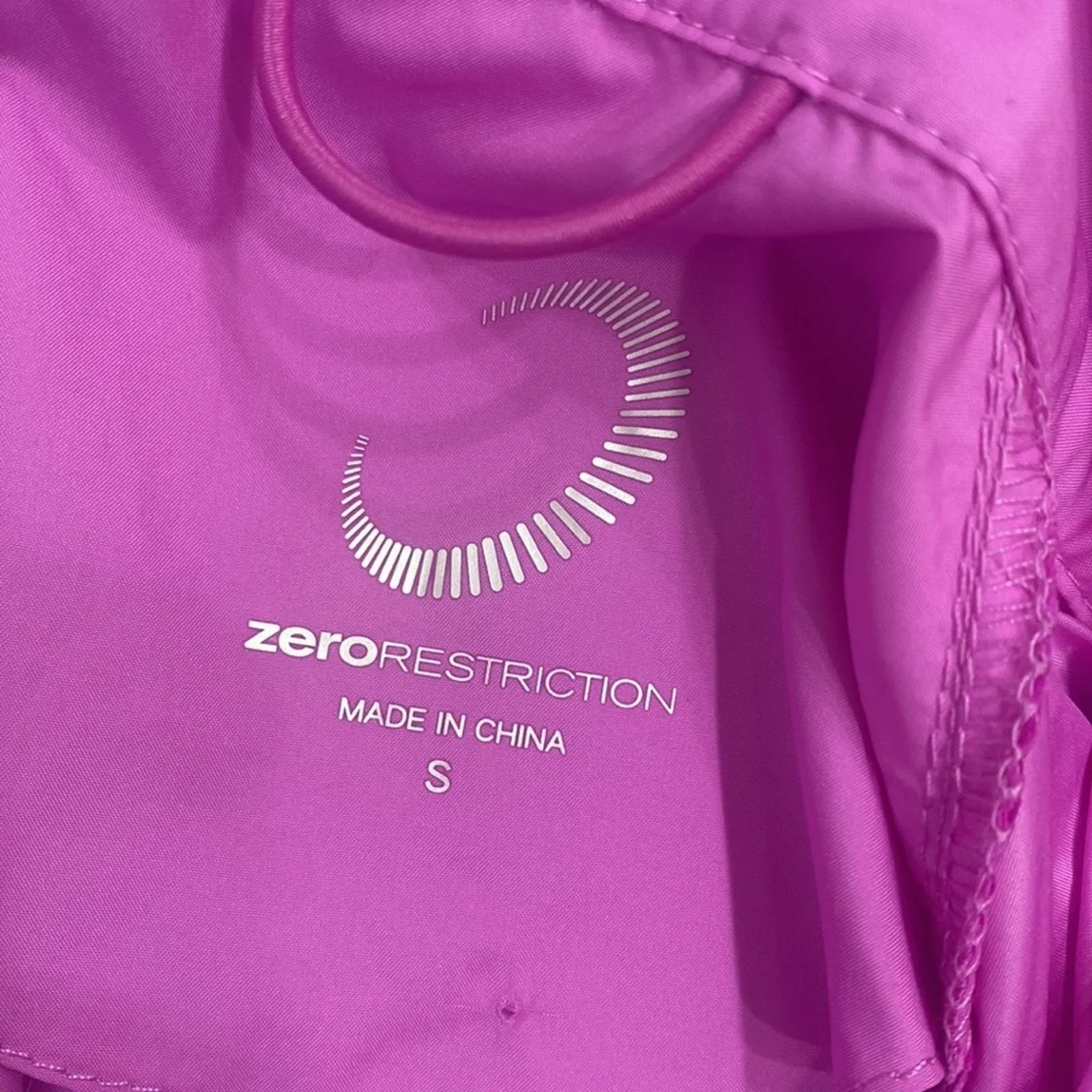 Zero Restriction Womens Small Purple Short Sleeve Golf Windbreaker Full Zip Prep - Image 7