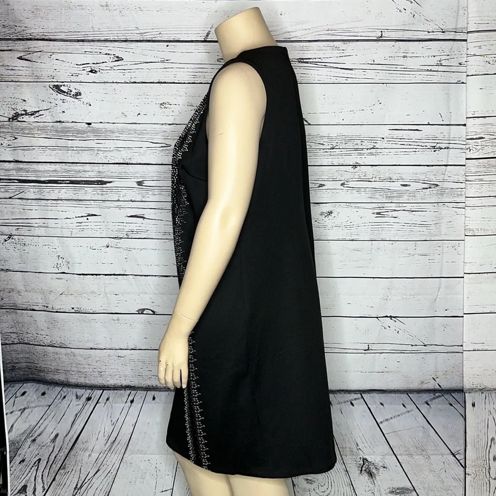 Calvin Klein Woman NWT Size 20W Black - Embellished Sleeveless Sheath Dress - Image 3